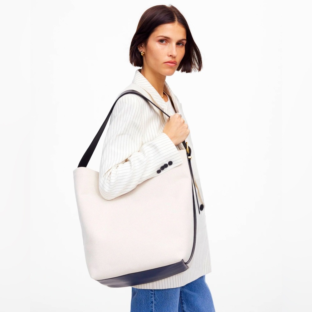 Elegant Cream and Black Women's Tote Bag